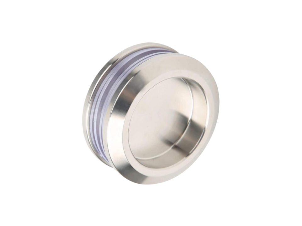 Maniglia copriforo diametro 45 mm per porte scorrevoli in vetro